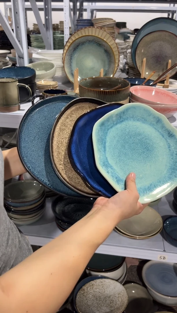 陶瓷外贸尾货瑕疵满20包邮X4 小盘组合G6A/C4D