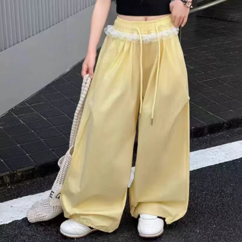 《昊妈家》夏款裤子百搭韩版宽松9318