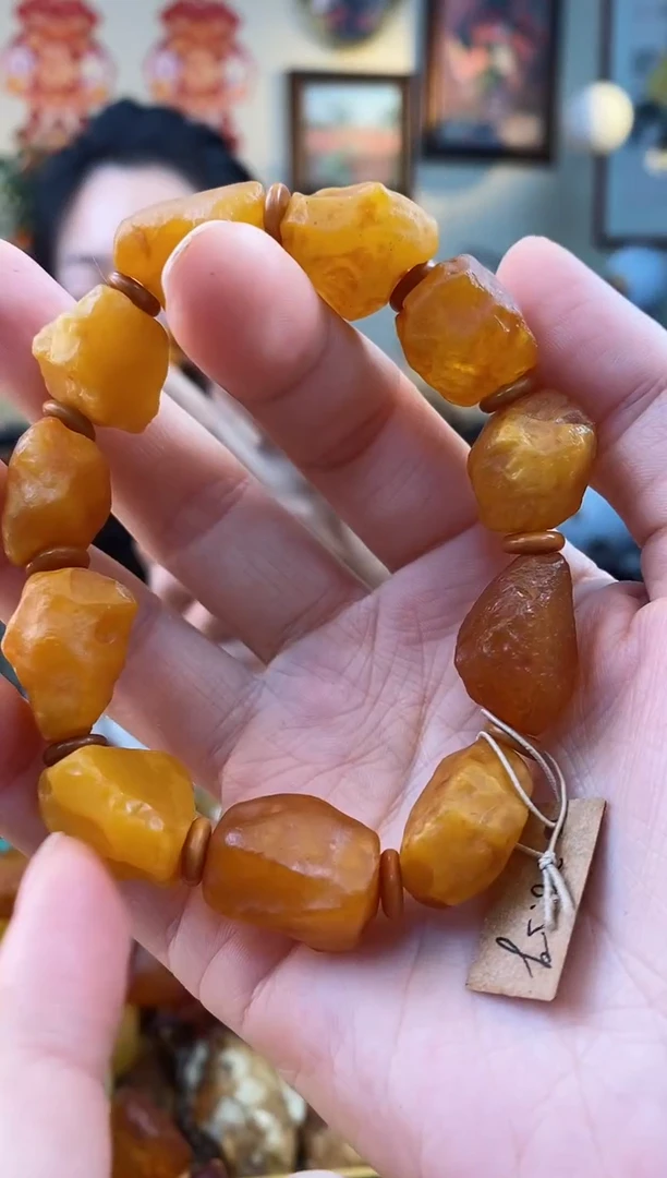 【闪购商品】琥珀手串未镶嵌手串