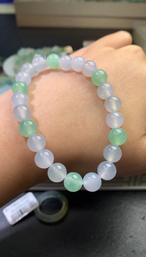 未镶嵌定制翡翠毛货 卡8.2 23颗