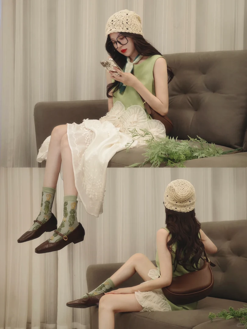 2025夏季新款设计感重工立体花朵无袖连衣裙搭配半身裙气质两件套