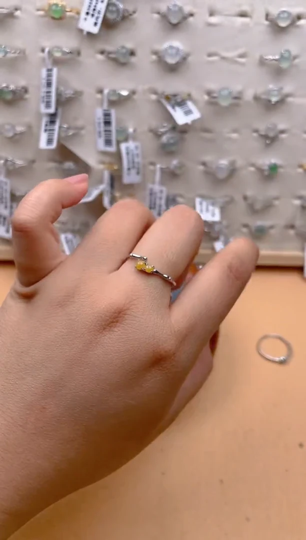 【闪购商品】翡翠戒指银S925镶嵌11111