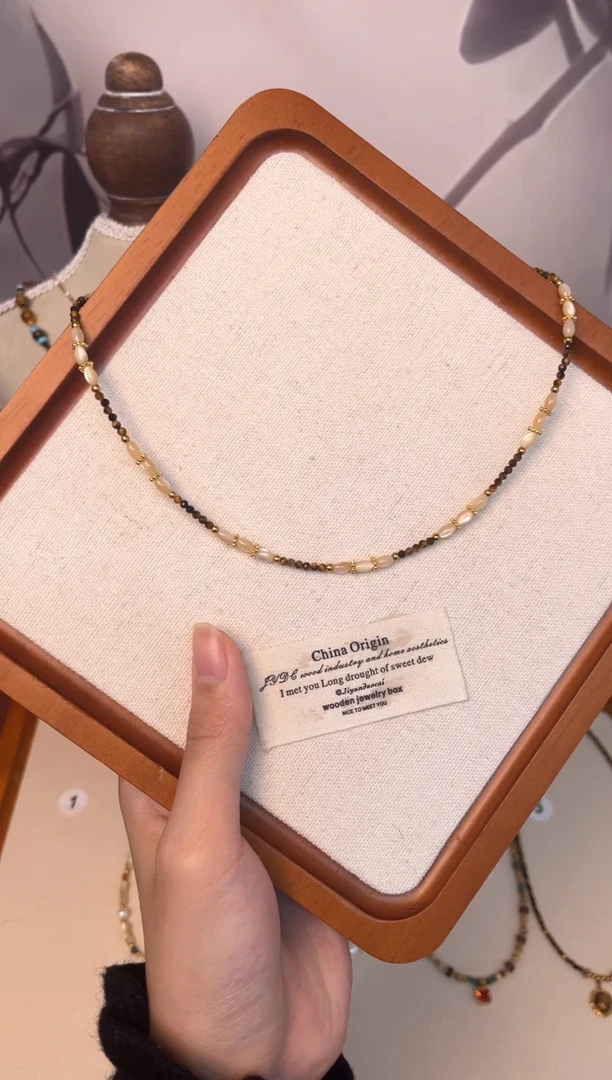 项链钛钢石英质玉3号