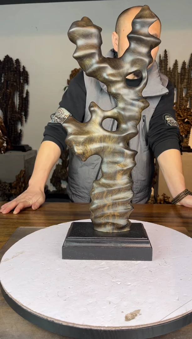 金丝楠宝**膏金丝楠自然随型摆件