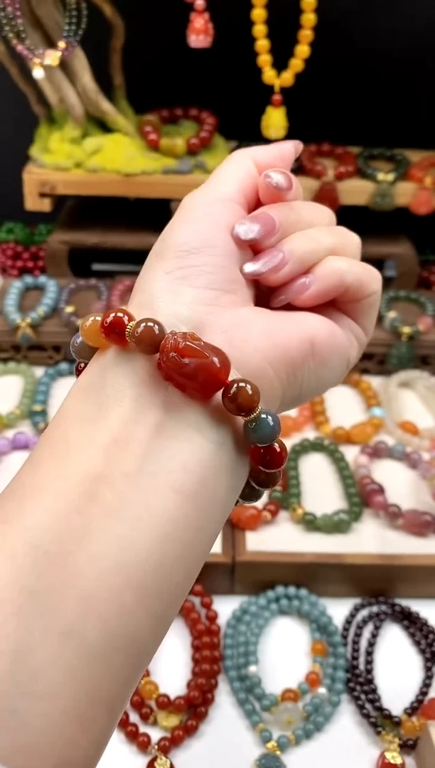 未镶嵌玛瑙手饰多宝貔貅10mm