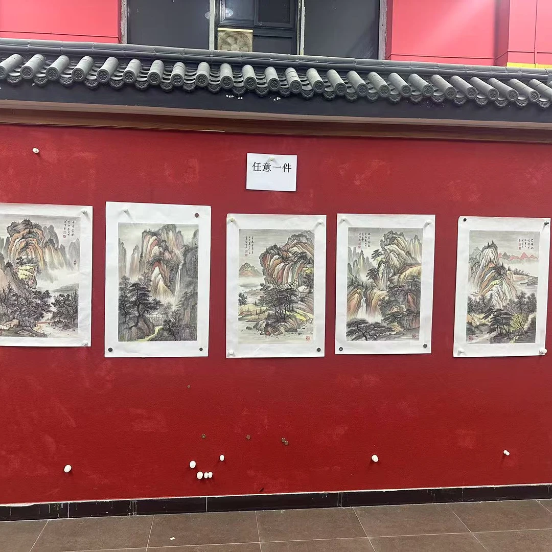 张照兵老师2.7平尺国画红色系