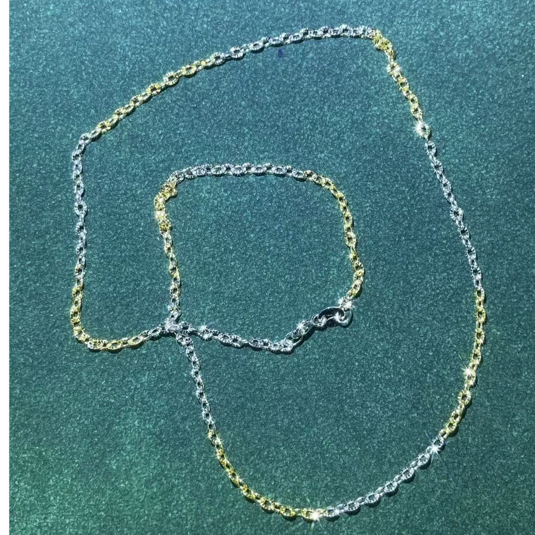 s2959双色车花项链多样性发货