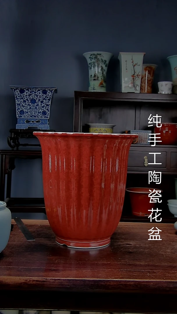 景德镇陶瓷手工花盆