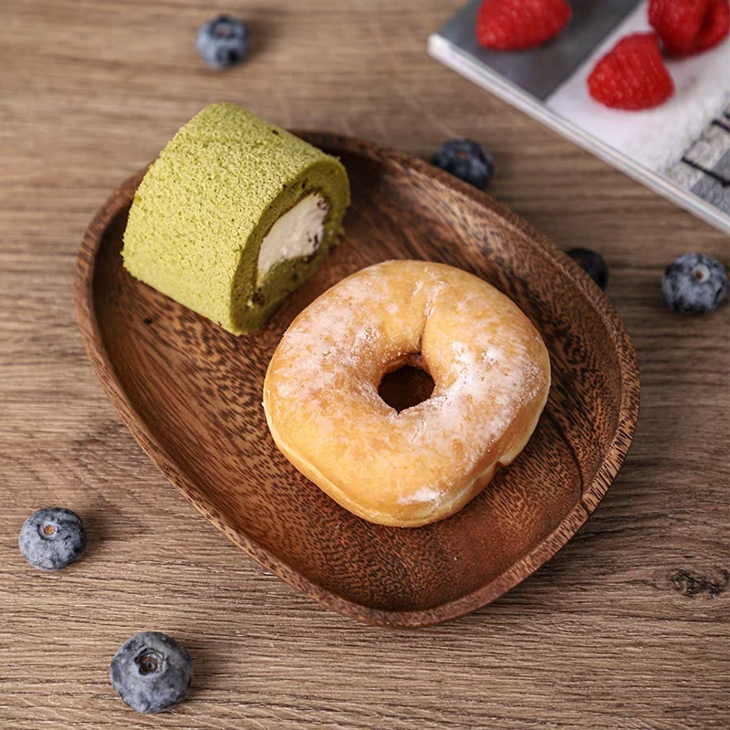 胡桃木小爱心盘骨碟花生瓜子盘水果盘16-13-2cm HP-09