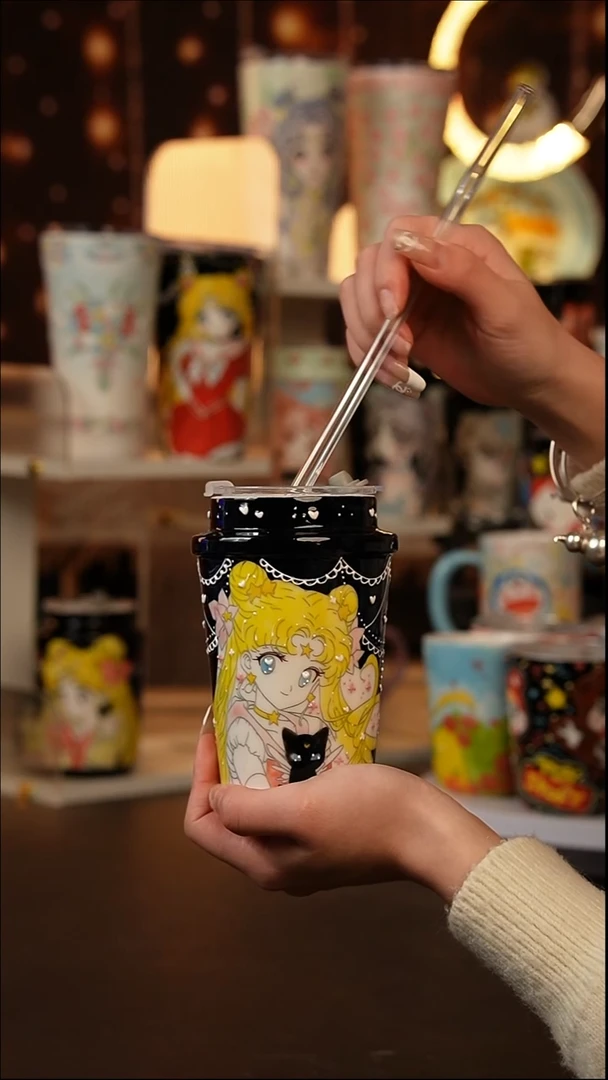 (玉泥）景德镇手工手绘文创陶瓷杯