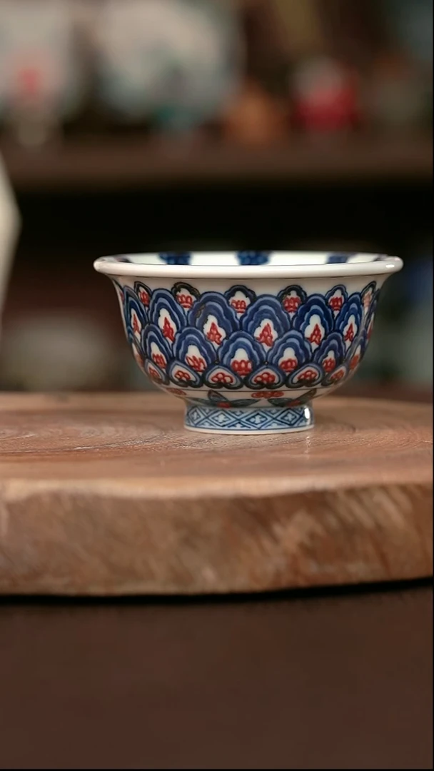 手绘高温现代瓷 气窑   心空宝象大压100c