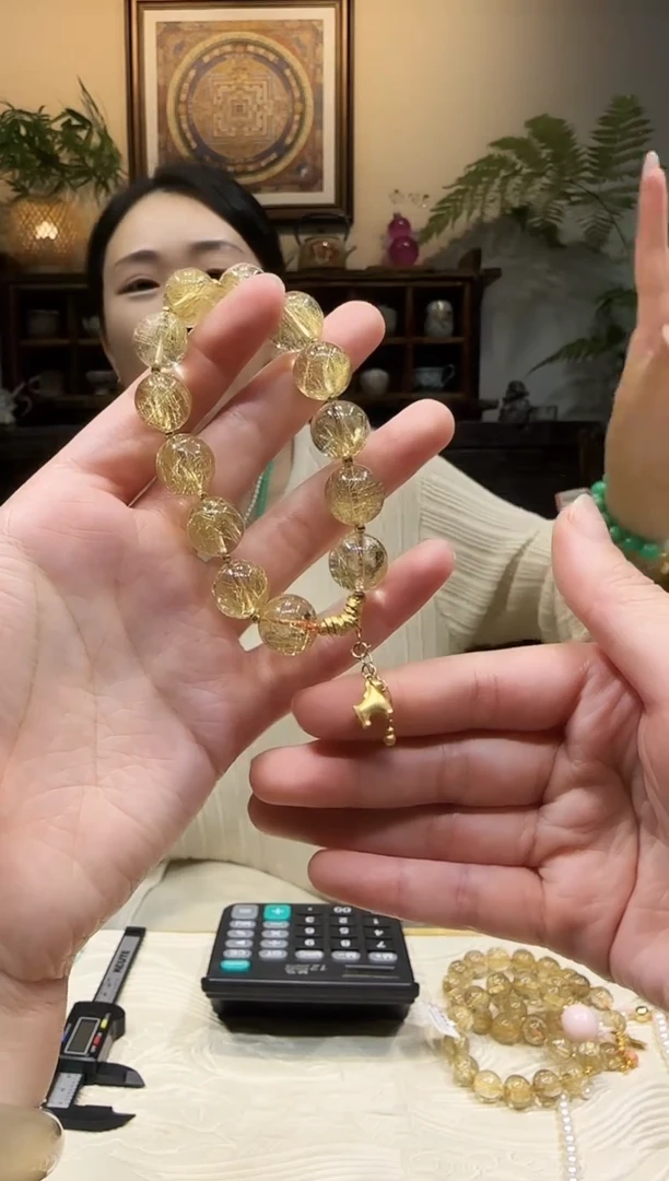 未镶嵌手链发晶13m手链
