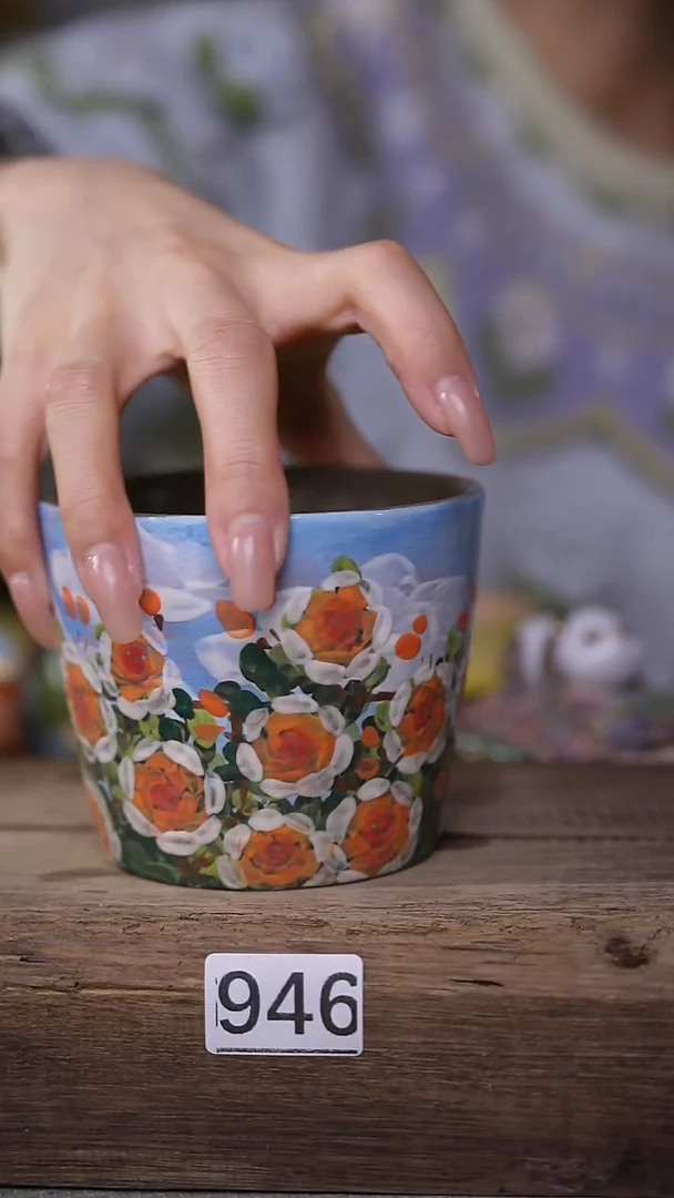 【闪购商品】瓷片油画风·彩绘·设计师石一款