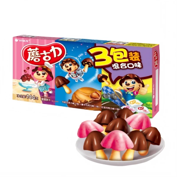 好丽友蘑古力混合味装饰饼干 48g*3