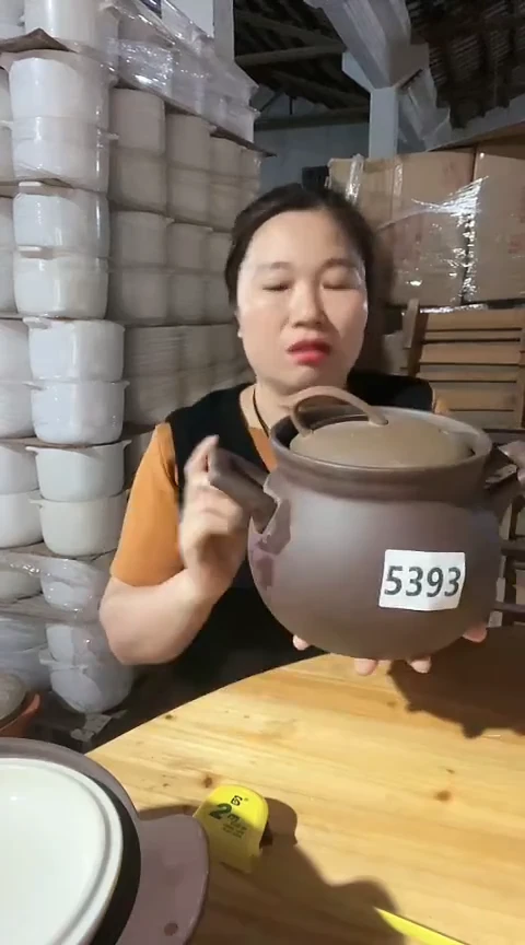 陶5393瑕疵紫砂大肚锅2.5