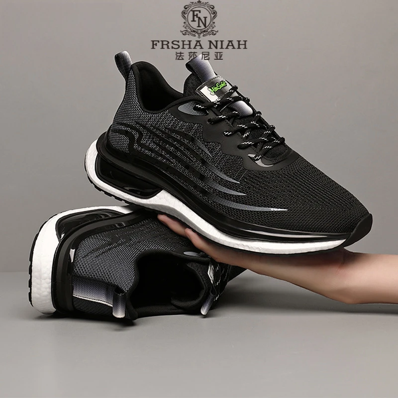 法莎尼亚男鞋夏季时尚休闲运动鞋低帮透气增高缓震跑步鞋户外潮鞋