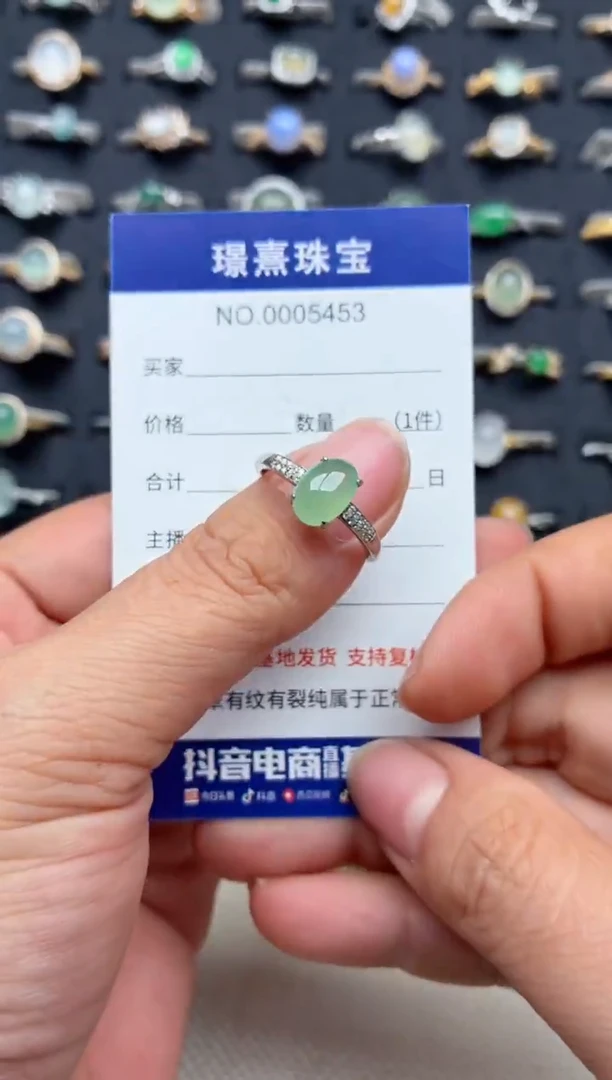 吊坠(不含链)银S925镶嵌翡翠.