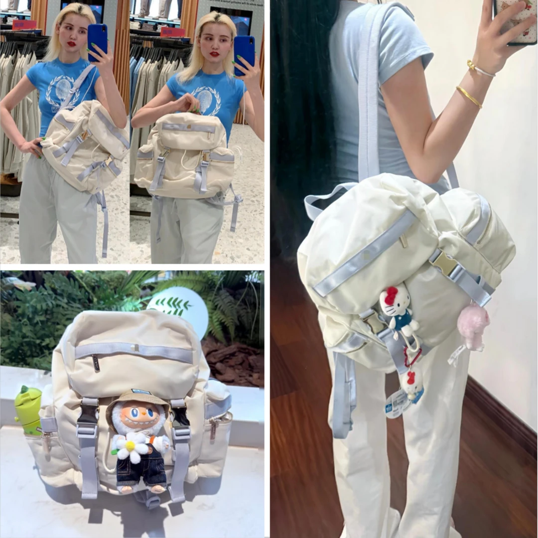 拒水双肩包男女户外旅行运动背包淀粉蓝全新色高级登山包学生背包