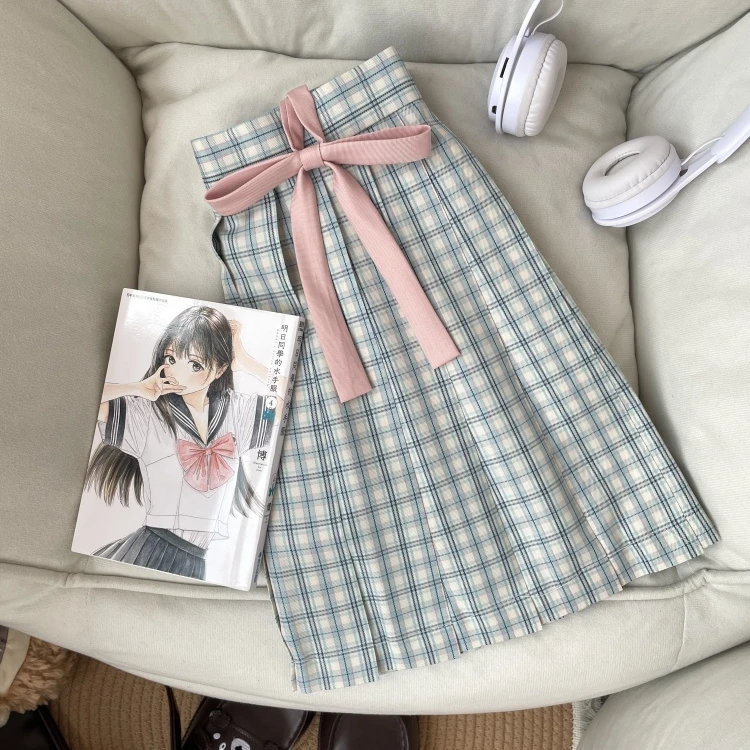 【蓝风铃】肥猫原创JK制服正版格裙春夏学生短裙校供百褶裙