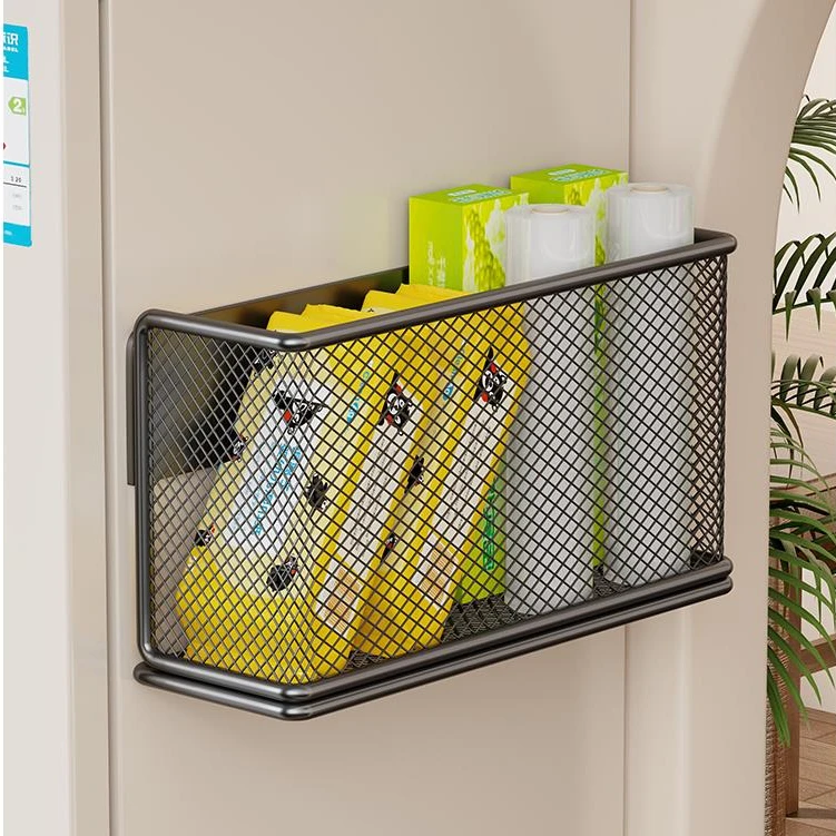 磁吸冰箱置物架家用厨房免打孔外侧面收纳神器纸巾盒厨房调味料架