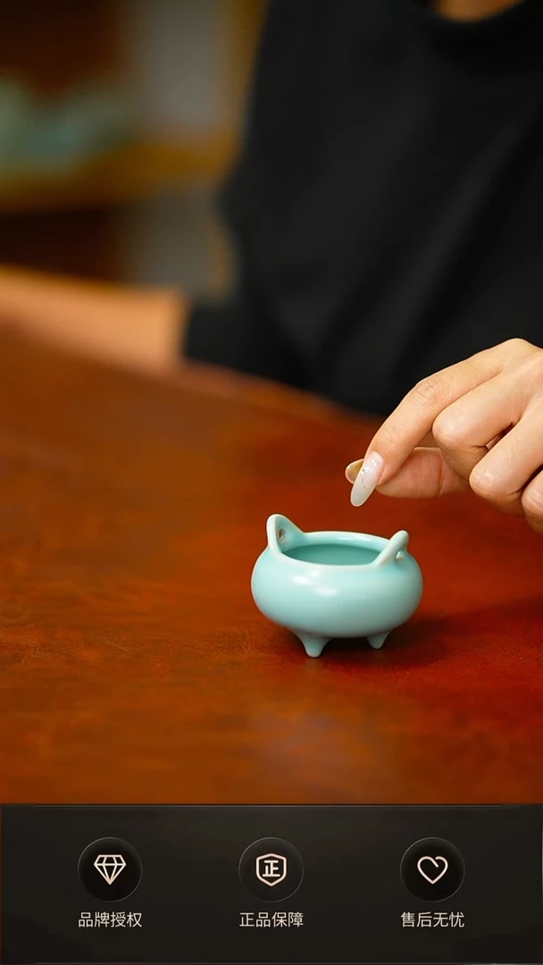 支钉仿古小香炉不完美简装