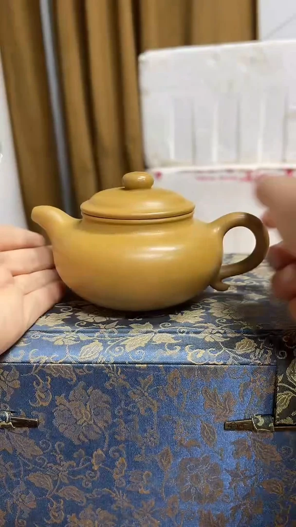 茶壶紫砂LZX黄金段仿古