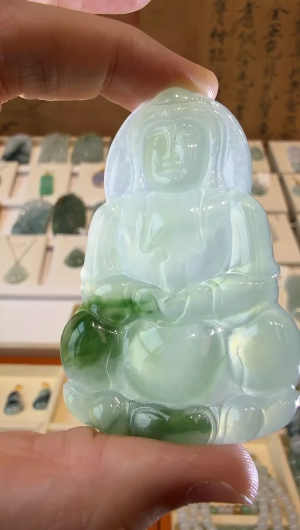 翡翠挂件未镶嵌A货翡翠多样性孤品