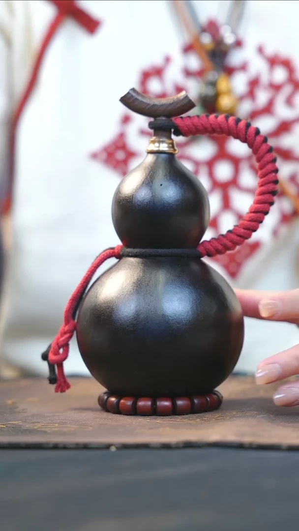 【闪购商品】RT130大漆酒葫芦不包手串及旋转底座