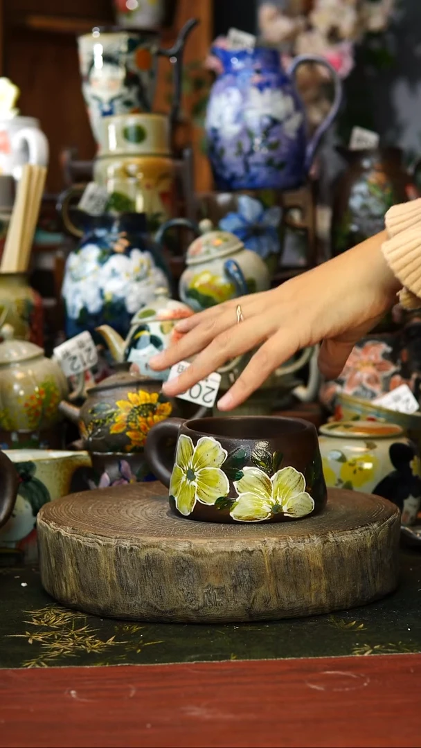 花瓶/杯子/碗228号景德镇手工手绘釉下彩