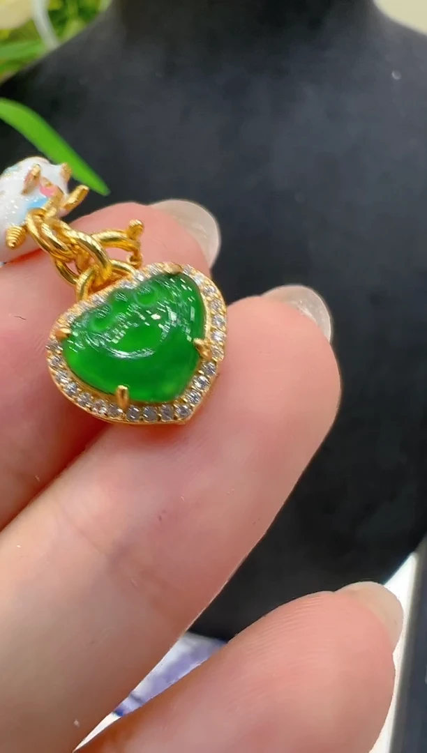 翡翠银S925镶嵌吊坠(不含链)多样性团购发一件
