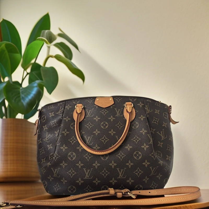 95新  Louis Vuitton路易威登 老花turenne饺子包 4jm8