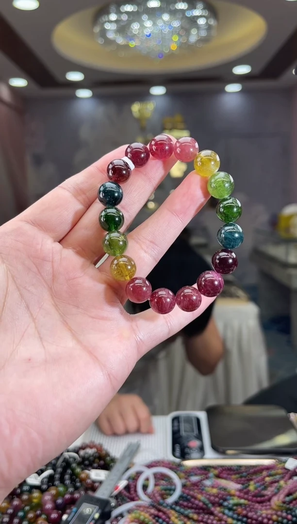 /未镶嵌碧玺11mm+碧玺单圈多样性发货