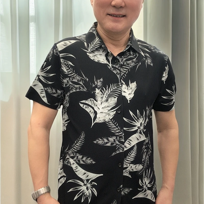 25603 Y）夏季常规款短袖基础大众衬衫轻奢商务上衣韩版衬衣