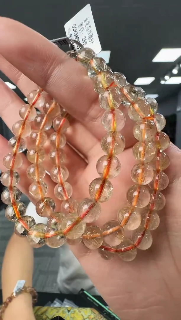 水晶手链未镶嵌GCK966 约8mm多样式发一件
