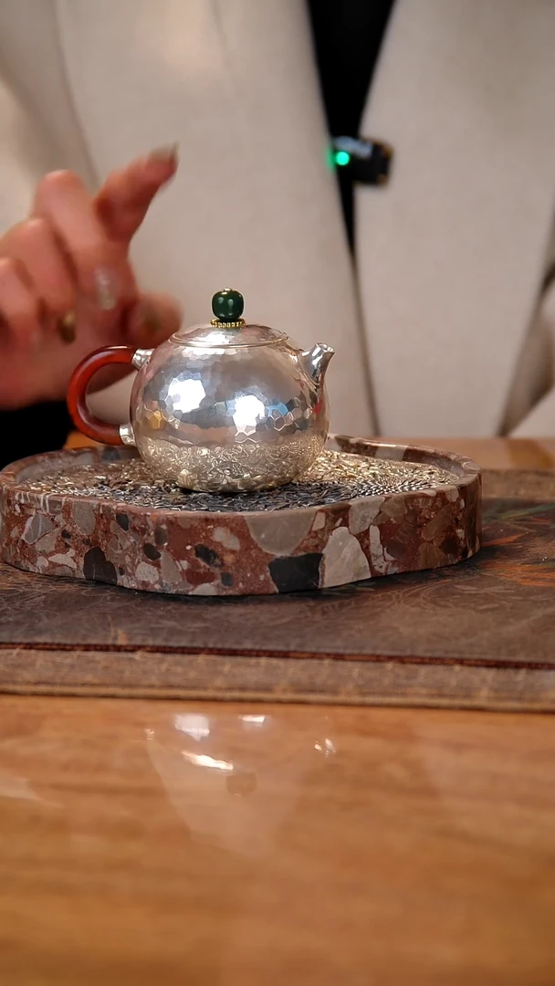 盛唐工坊 足银999 手工泡茶壶西施