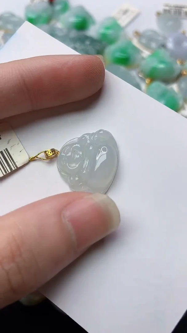 【闪购商品】翡翠颈饰18K金镶嵌67..........