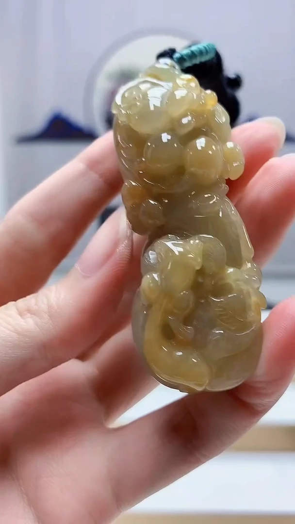 未镶嵌定制翡翠4917zm-毛货挂件223