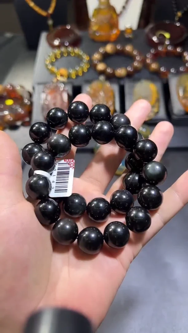 【闪购商品】黑曜岩颈饰未镶嵌12