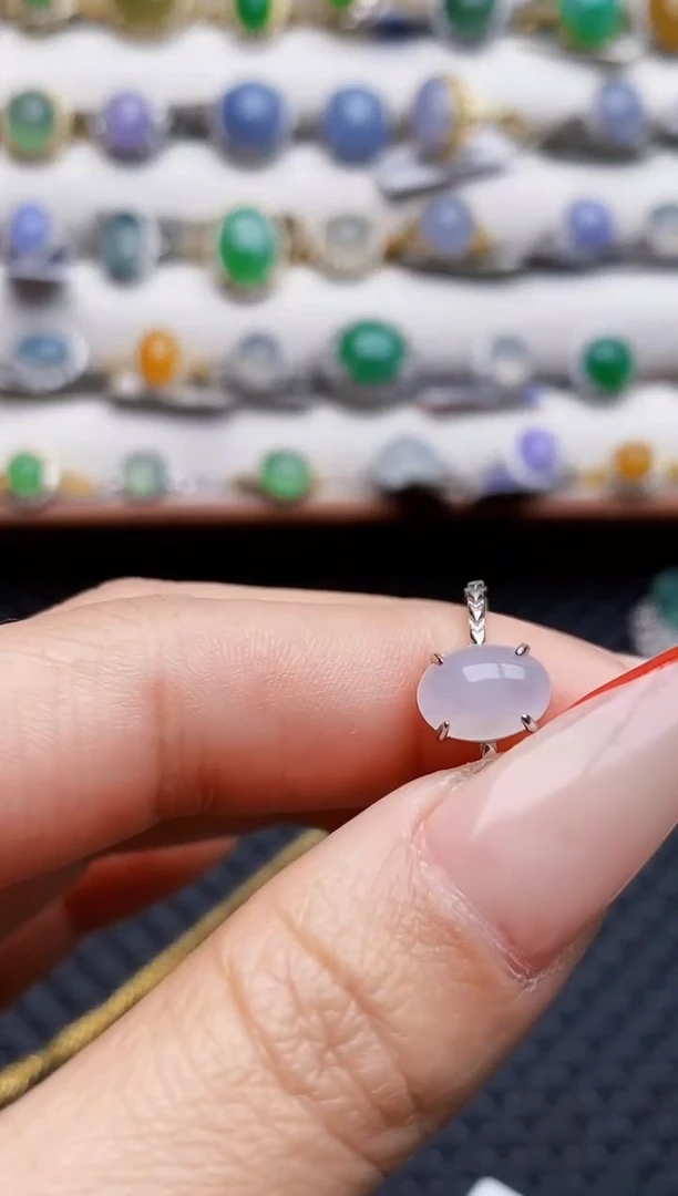 银S925镶嵌戒指翡翠4973