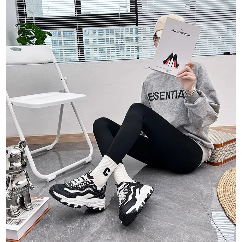 则则家动鞋老爹鞋春季厚底夏季休闲春夏薄款网红弹力ins外穿