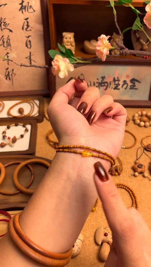 桃核竹节双圈黄葫芦  一物一拍