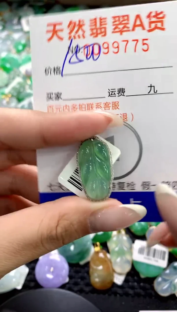 翡翠18K金镶嵌颈饰1111111111111111