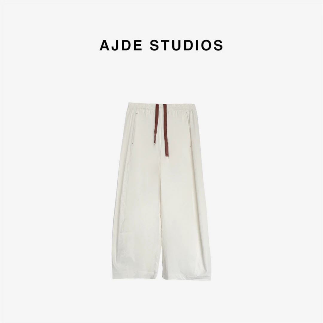 AJDE｜裸感山本裤 04时尚休闲百搭抽绳高腰裤