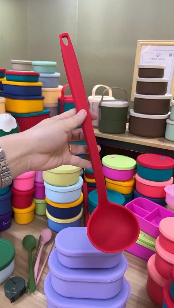 硅胶HX-红色-C10汤勺