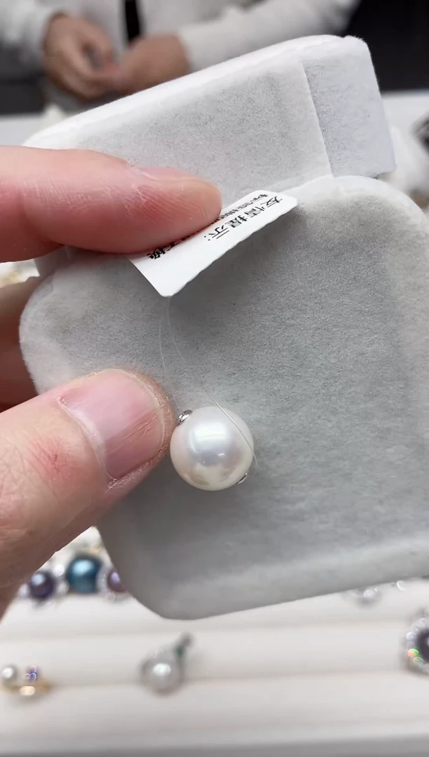 【闪购商品】淡水珍珠吊坠(不含链)银S925镶嵌吊坠