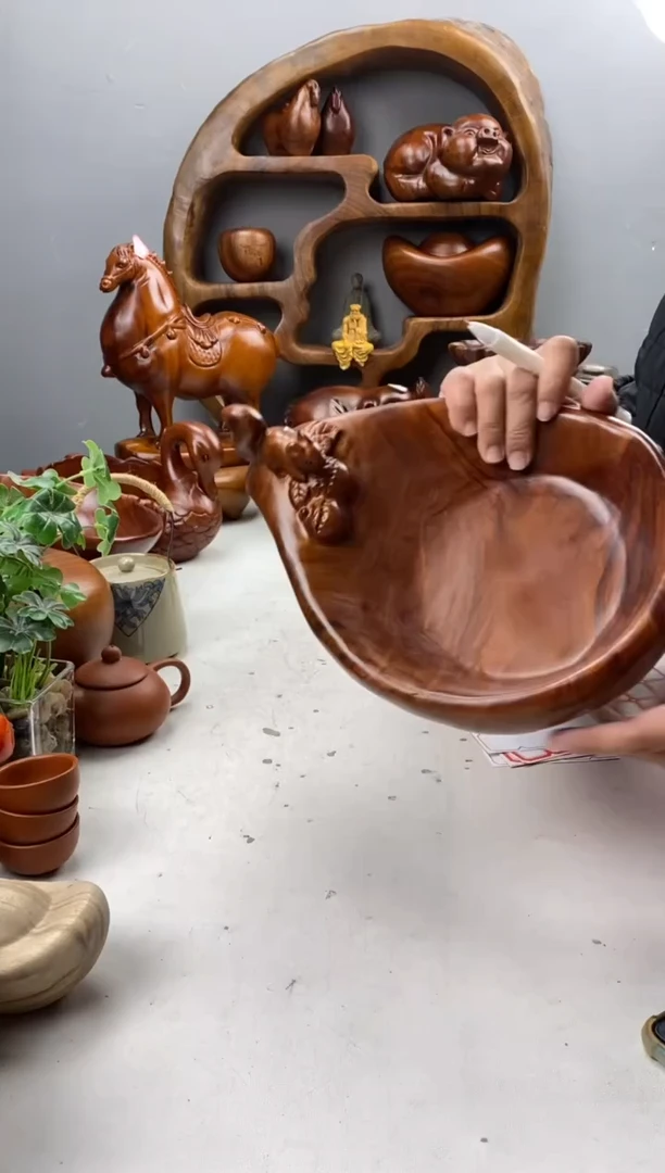 香樟木18香樟木松鼠果盆