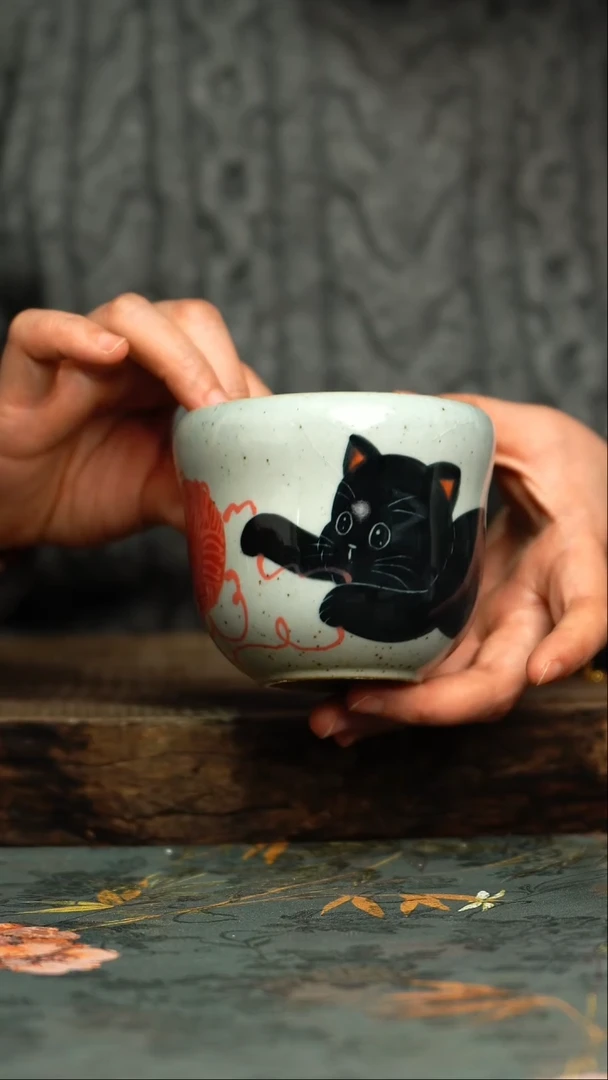 【闪购商品】杯 釉下彩手工手绘同款陶器