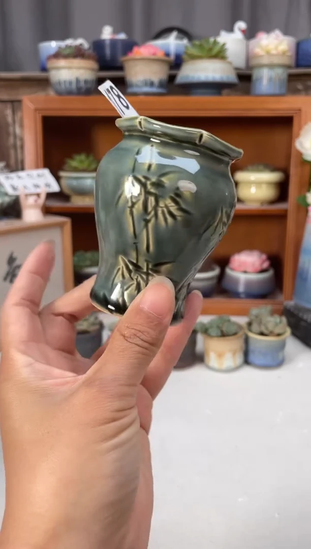 瓷片178知木小芳花盆