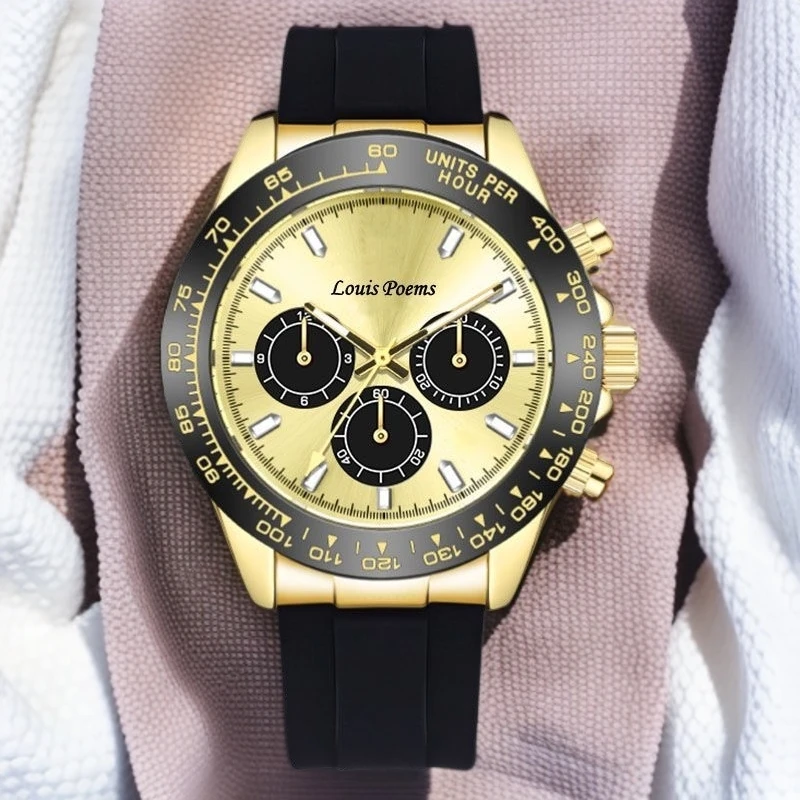 经典金迪男士手表硅胶轻奢新款简约时尚