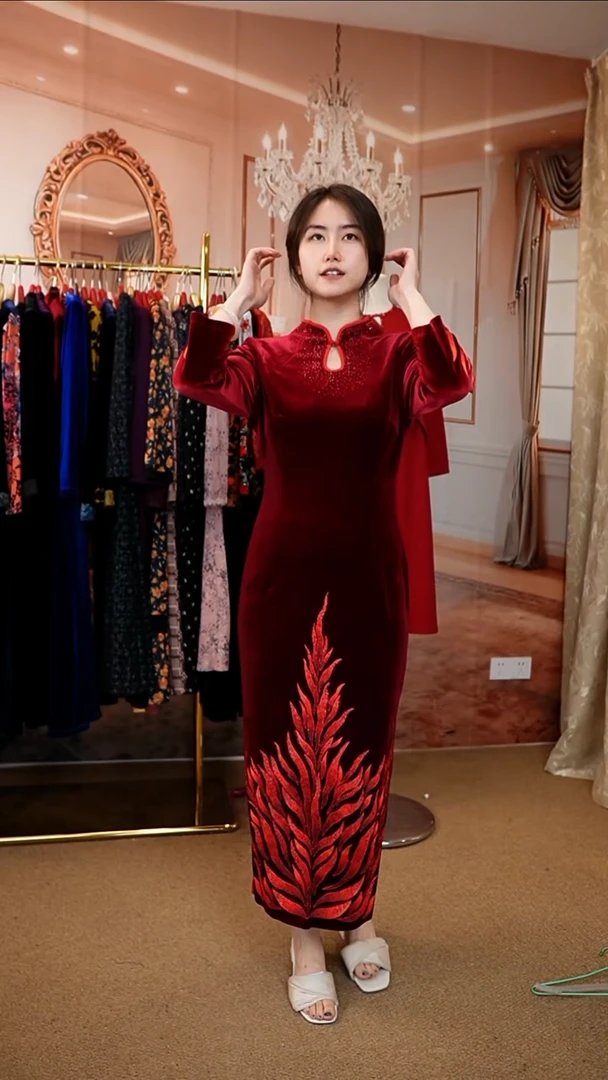 挂脖款好看连衣裙 50